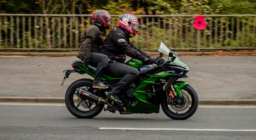 riding with a pillion