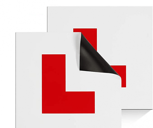 1 Self Adhesive Sticky Learner Plate Learner L Plate for Motorcycle 