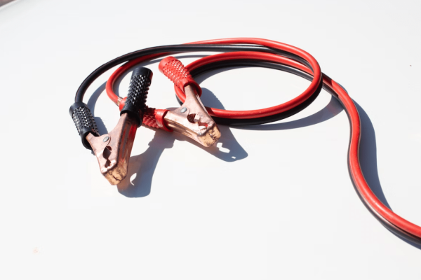 black and red jumper cables