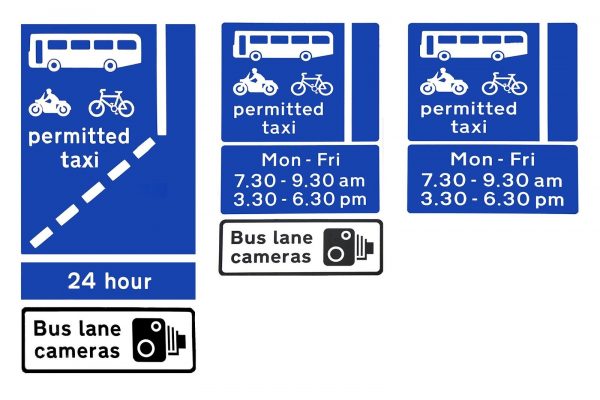 bus lane signage